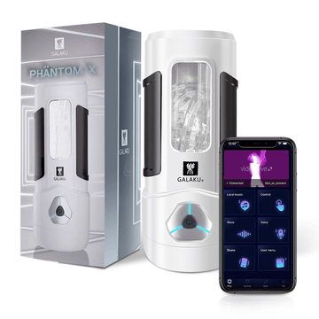 Silicone Male Masturbator / Automatic Blowjob Toy with App Remote